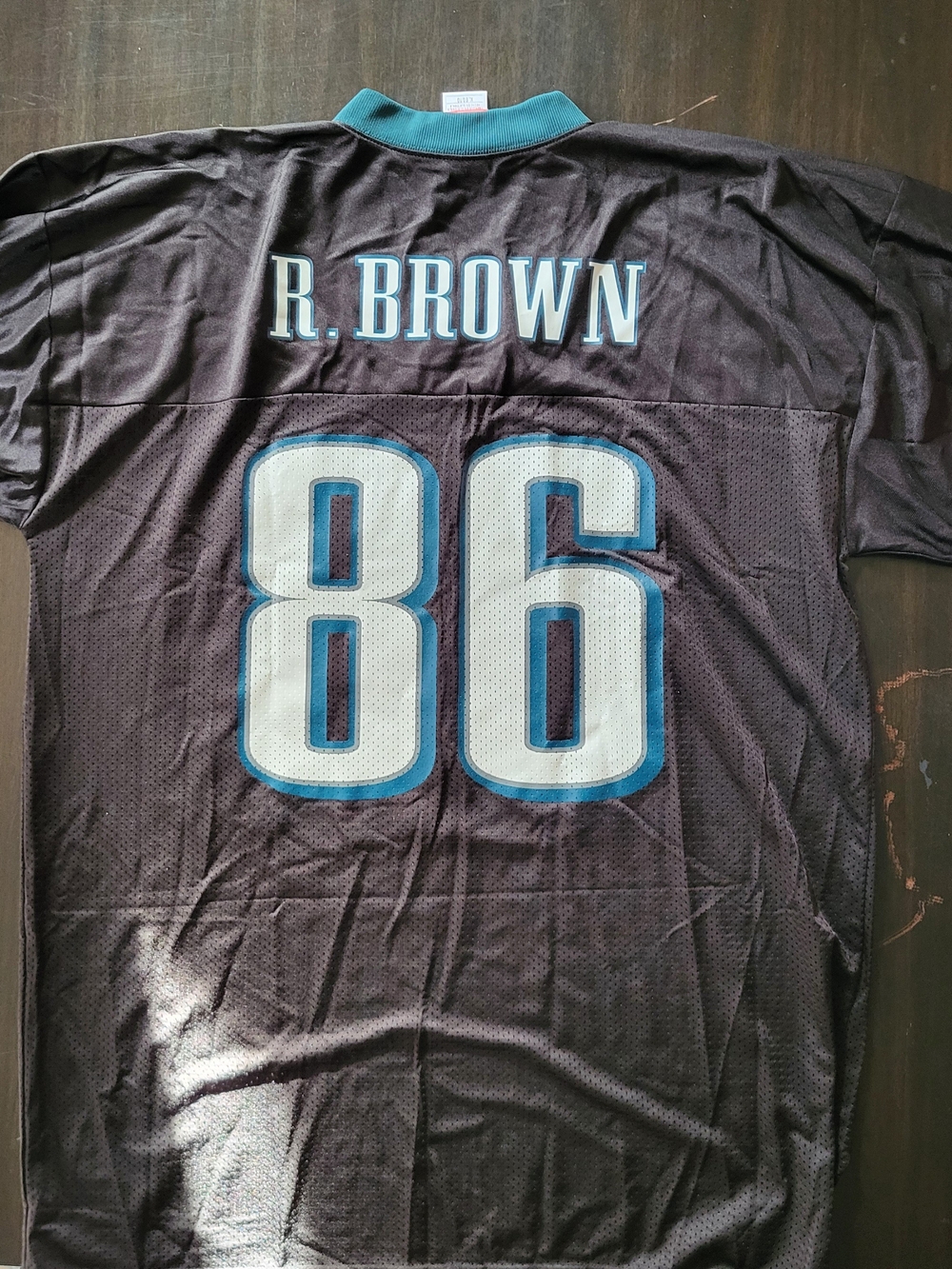 *NEW* Reebok NFL Philadelphia Eagles Reggie Brown #86 Black Jersey Men's XL NWOT